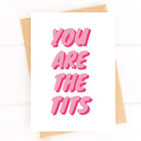 You Are the Tits Funny Breast Cancer Get Well Card