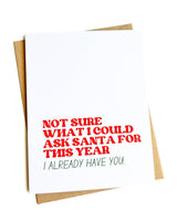 Already Have You Sweet Christmas Card Romantic Holiday Card