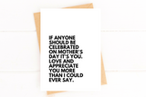 Like a Mom Mother's Day Card for Aunt