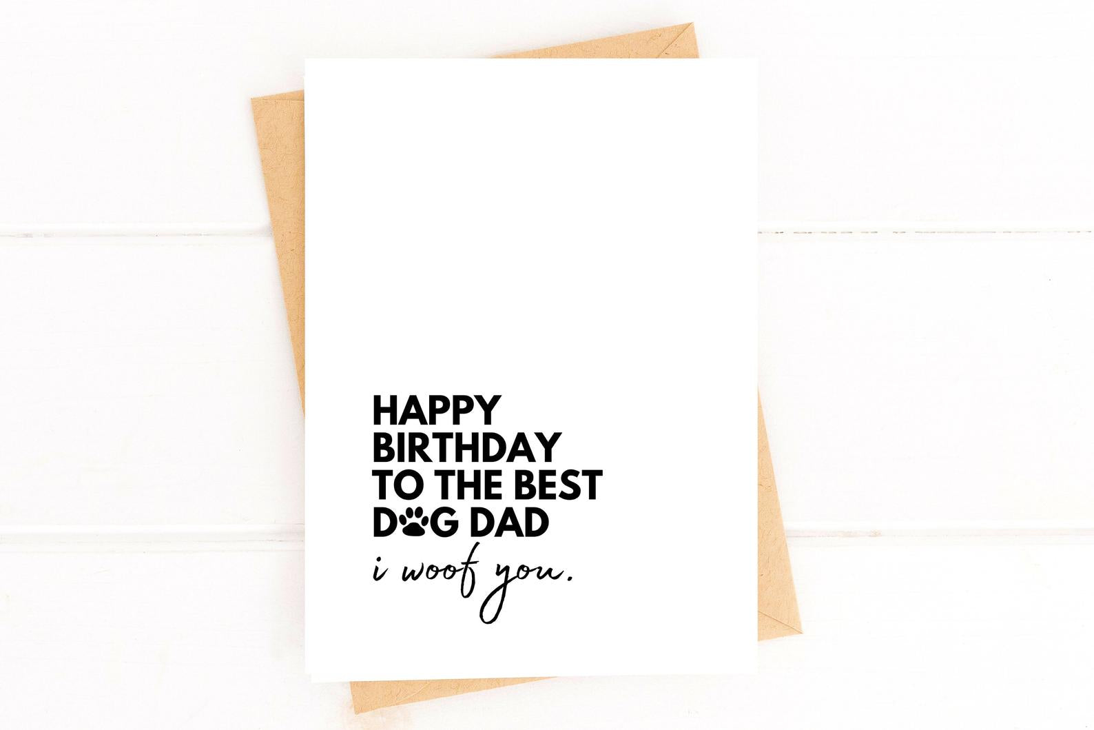 Dog Dad Birthday Card