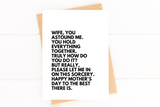 Mom Sorcery Funny Mother's Day Card to Wife