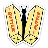 Butter-Fly Punny Love Vinyl Sticker
