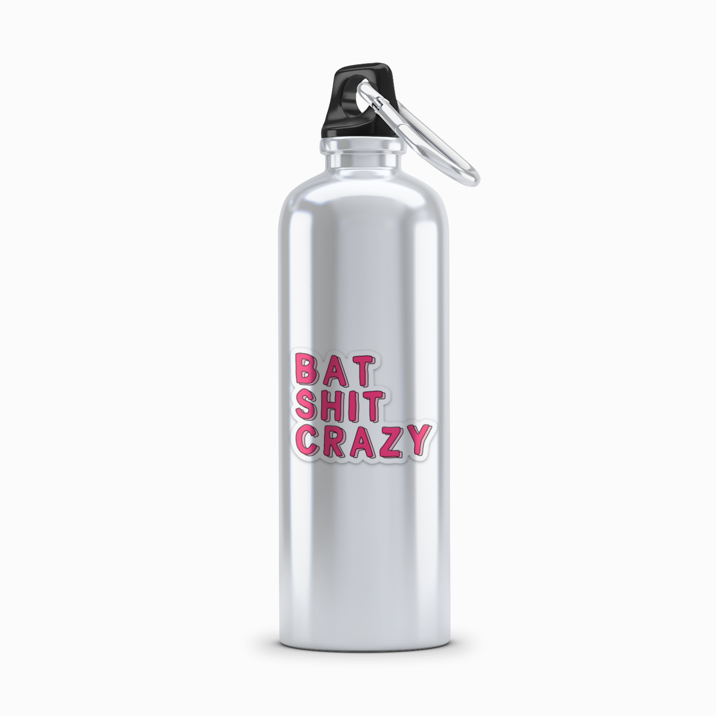 Bat Shit Crazy Funny Laptop Waterbottle Vinyl Sticker