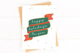 Happy Holidays to You Banner Holiday Card