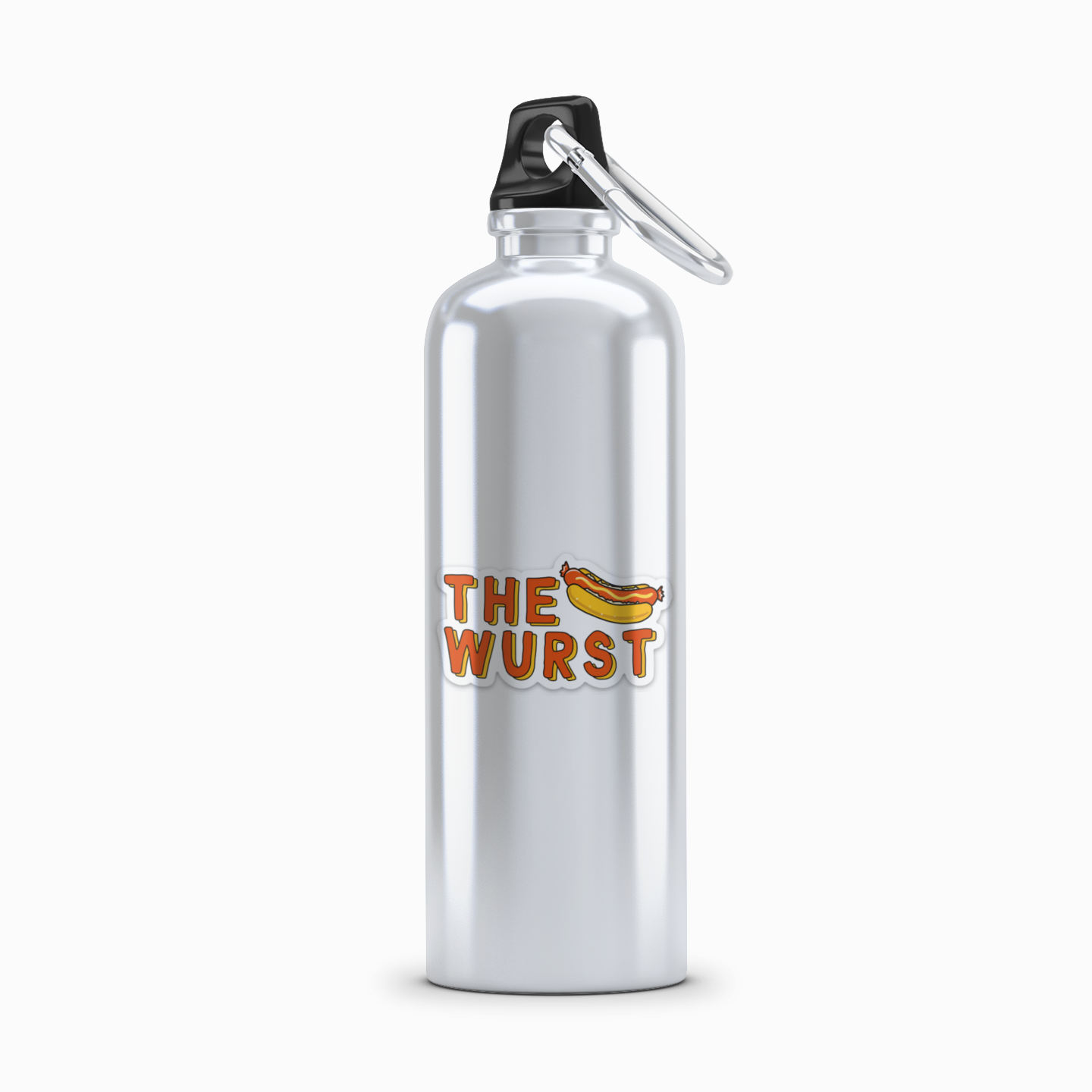 The Wurst Funny Hotdog Vinyl Sticker