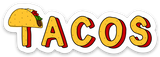 Taco Love Vinyl Lap Top or Water Bottle Sticker