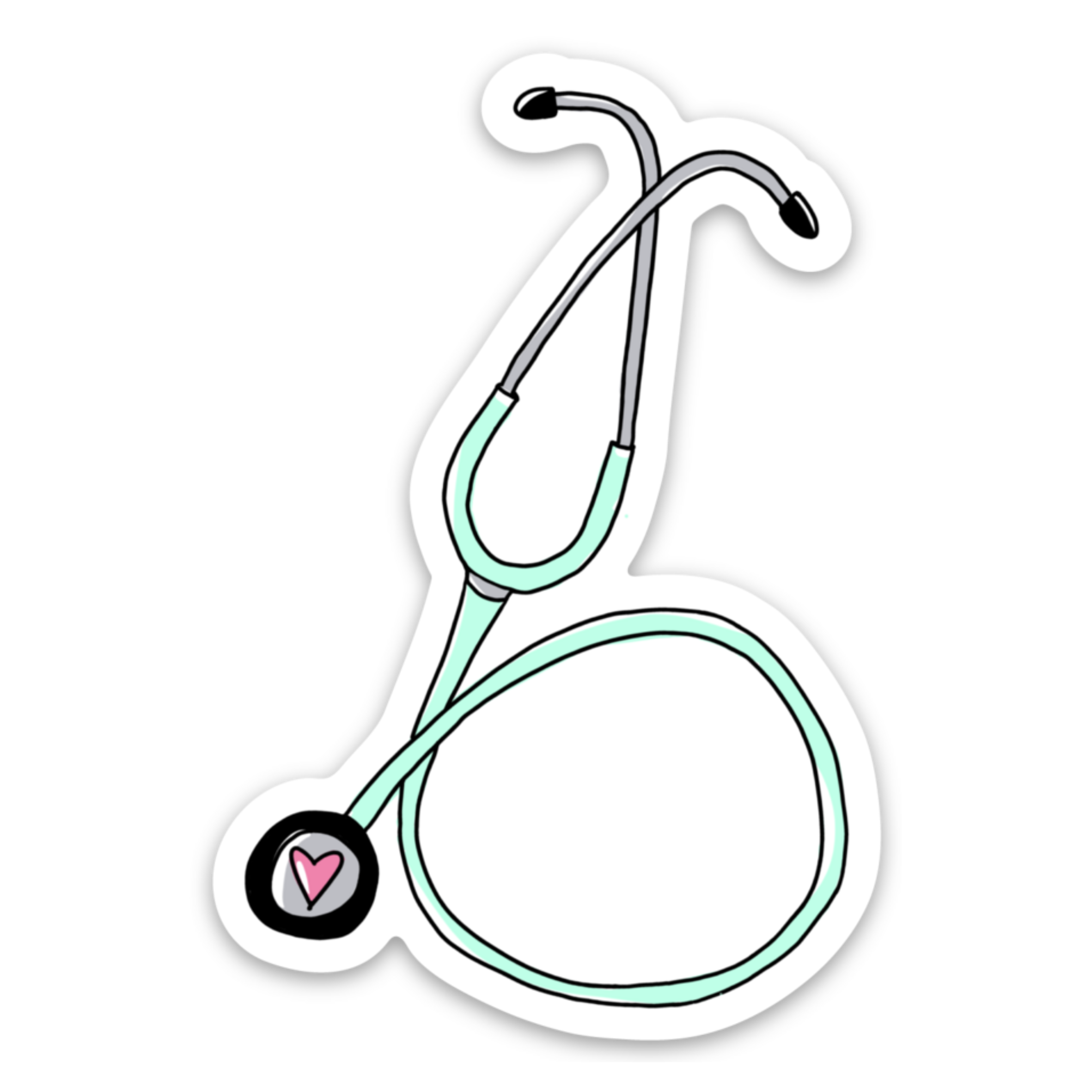 Stethoscope Doctor Love Vinyl Sticker