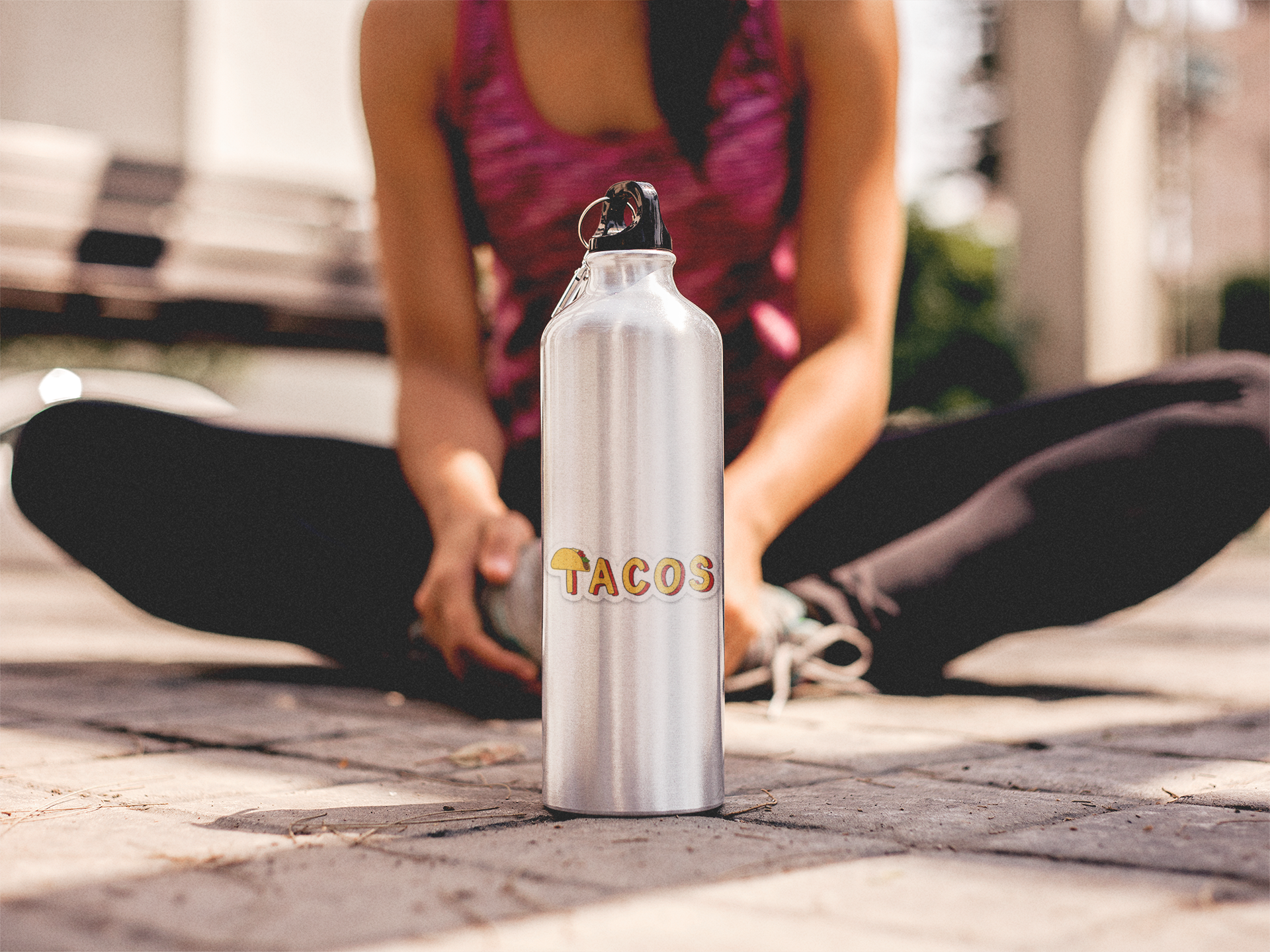 Taco Love Vinyl Lap Top or Water Bottle Sticker