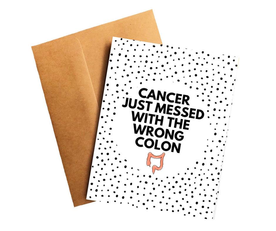 Funny Colon Cancer Get Well Card – 99 Problems But a Colon Ain’t One, Recovery & Survivor Humor