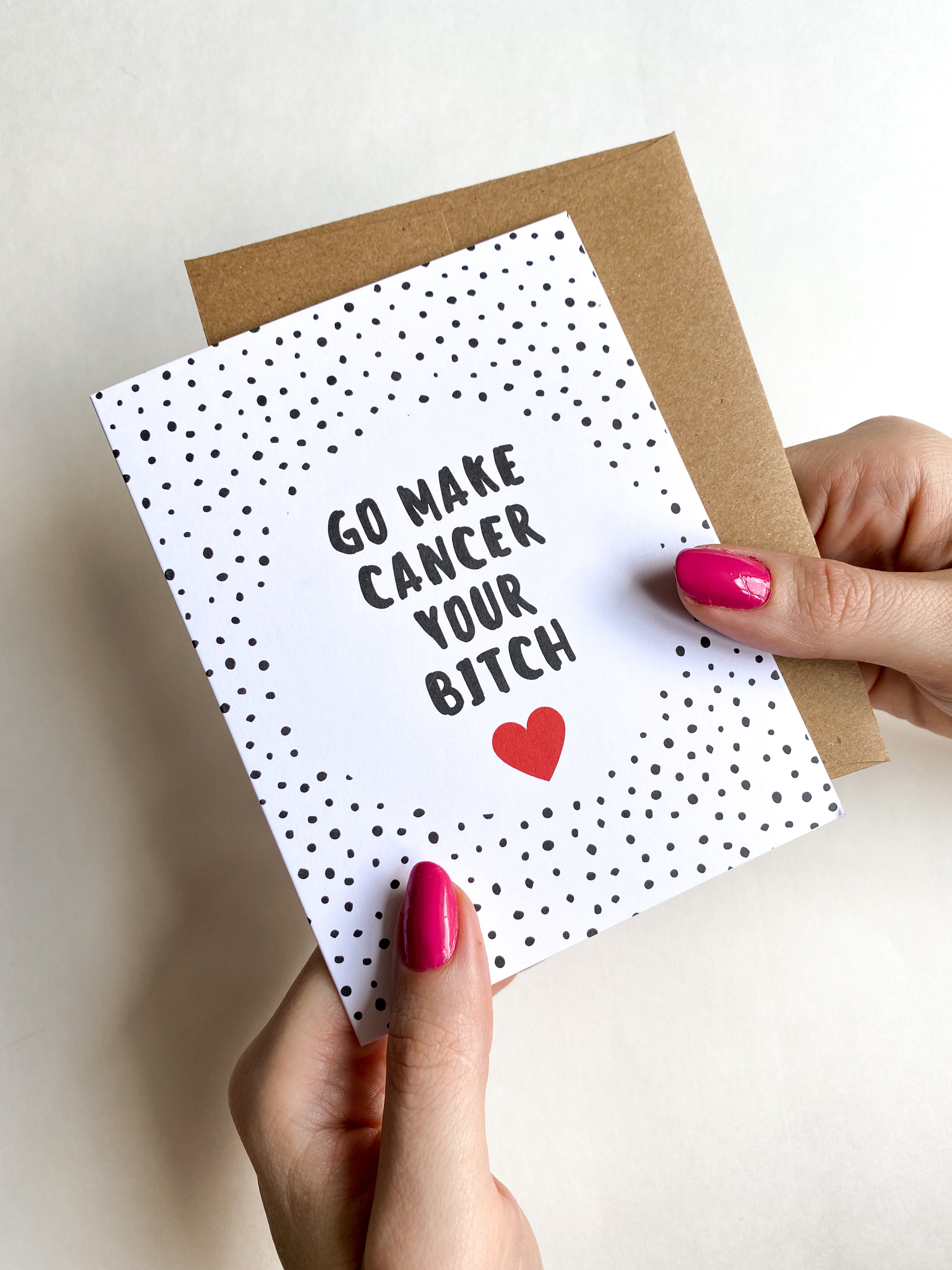 Make Cancer Your Bitch Funny Get Well Card