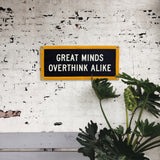 Great Minds Overthink Alike Camp Flag • Holy Smokes x Oxford Pennant
