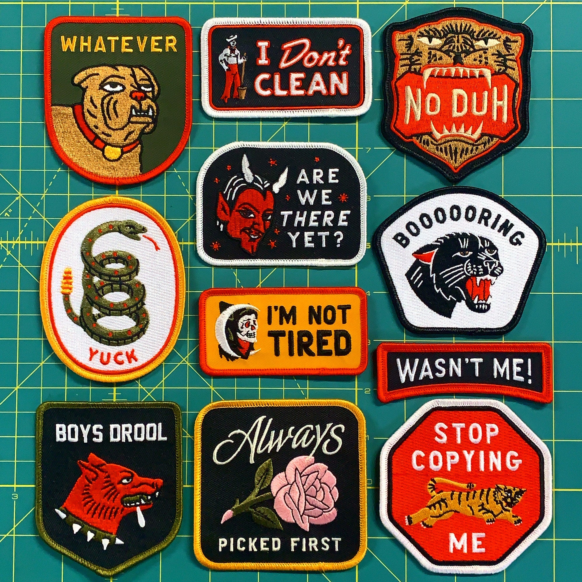 Stop Copying Me Embroidered Patch