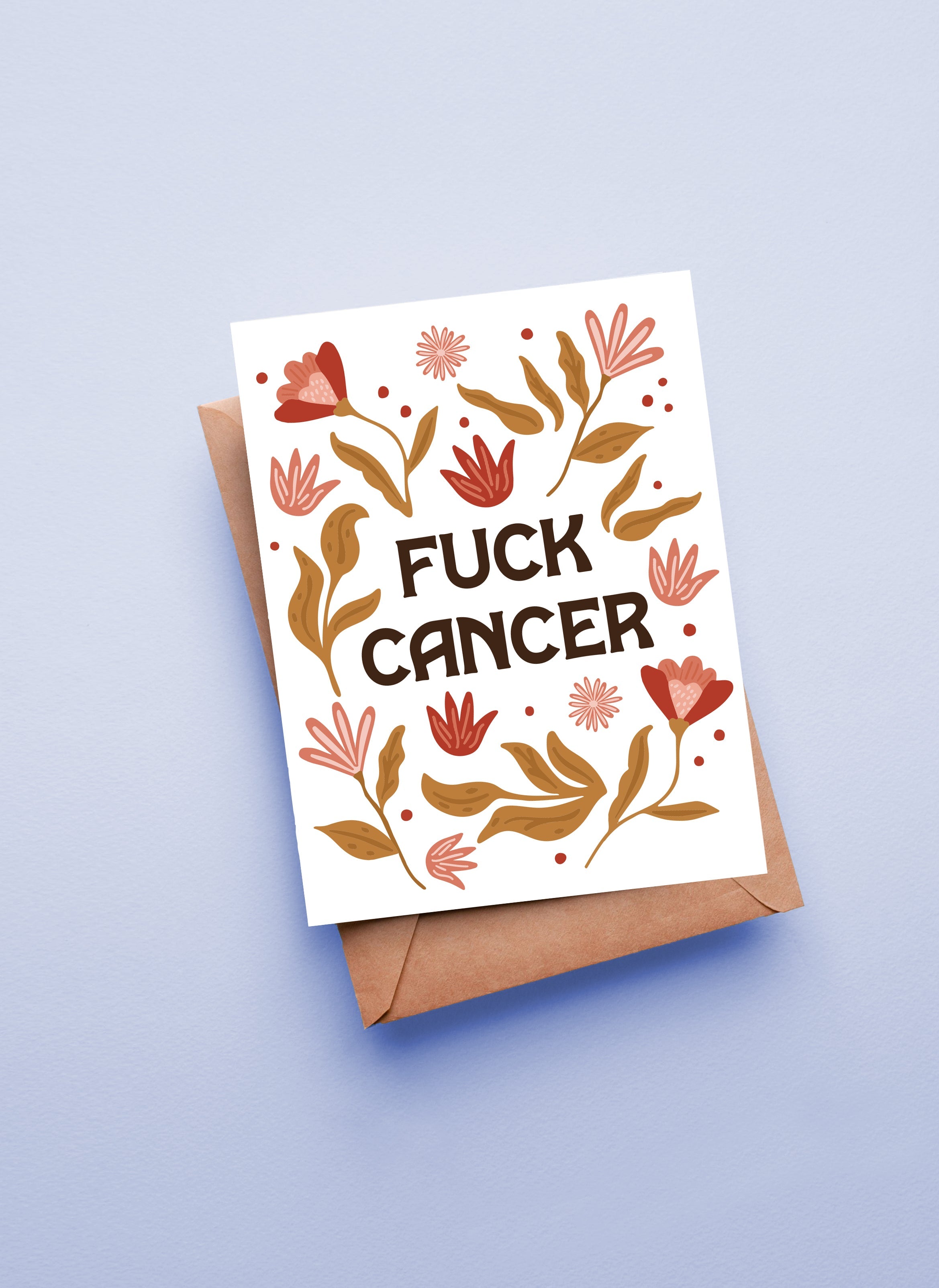 F*** Cancer Floral Greeting Card