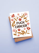 F*** Cancer Floral Greeting Card