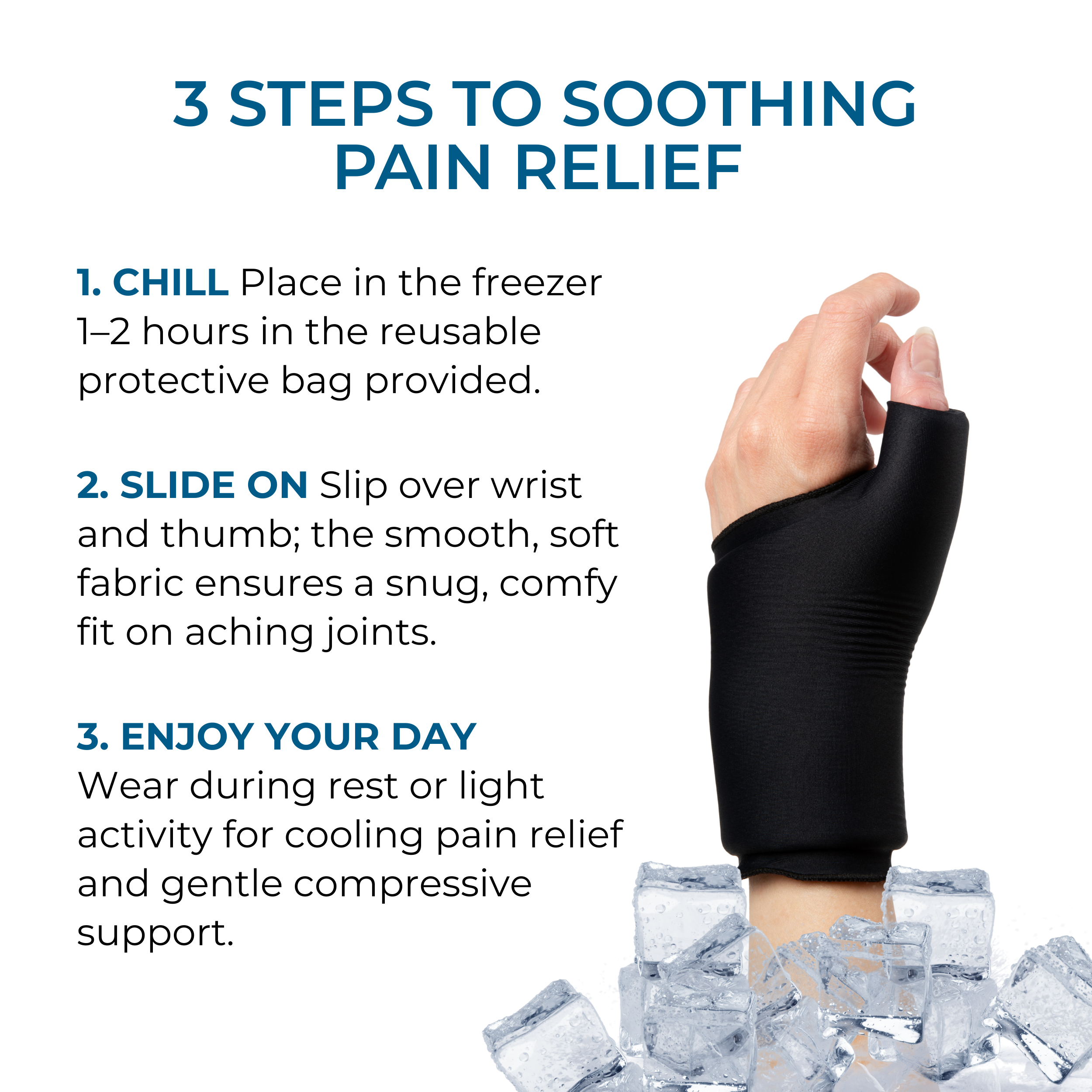 Cooling Compression Sleeve For Thumb & Wrist