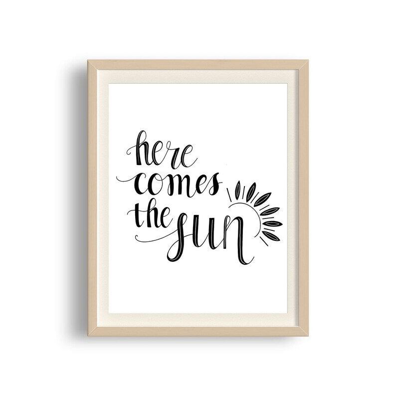Here Comes the Sun Beatles Art Print