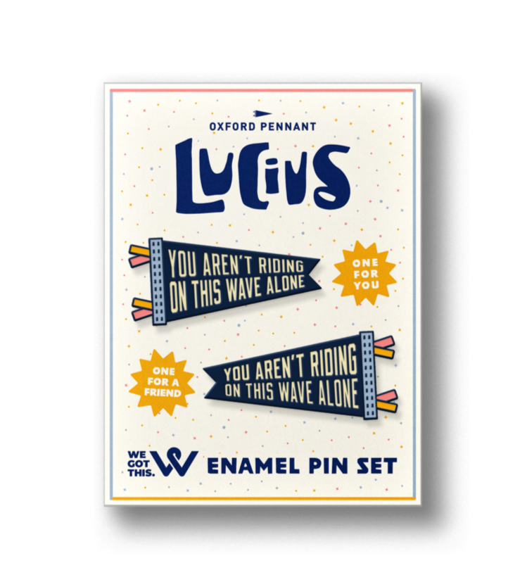 Lucius Enamel Pin Set • Lucius x Oxford Pennant x WGT