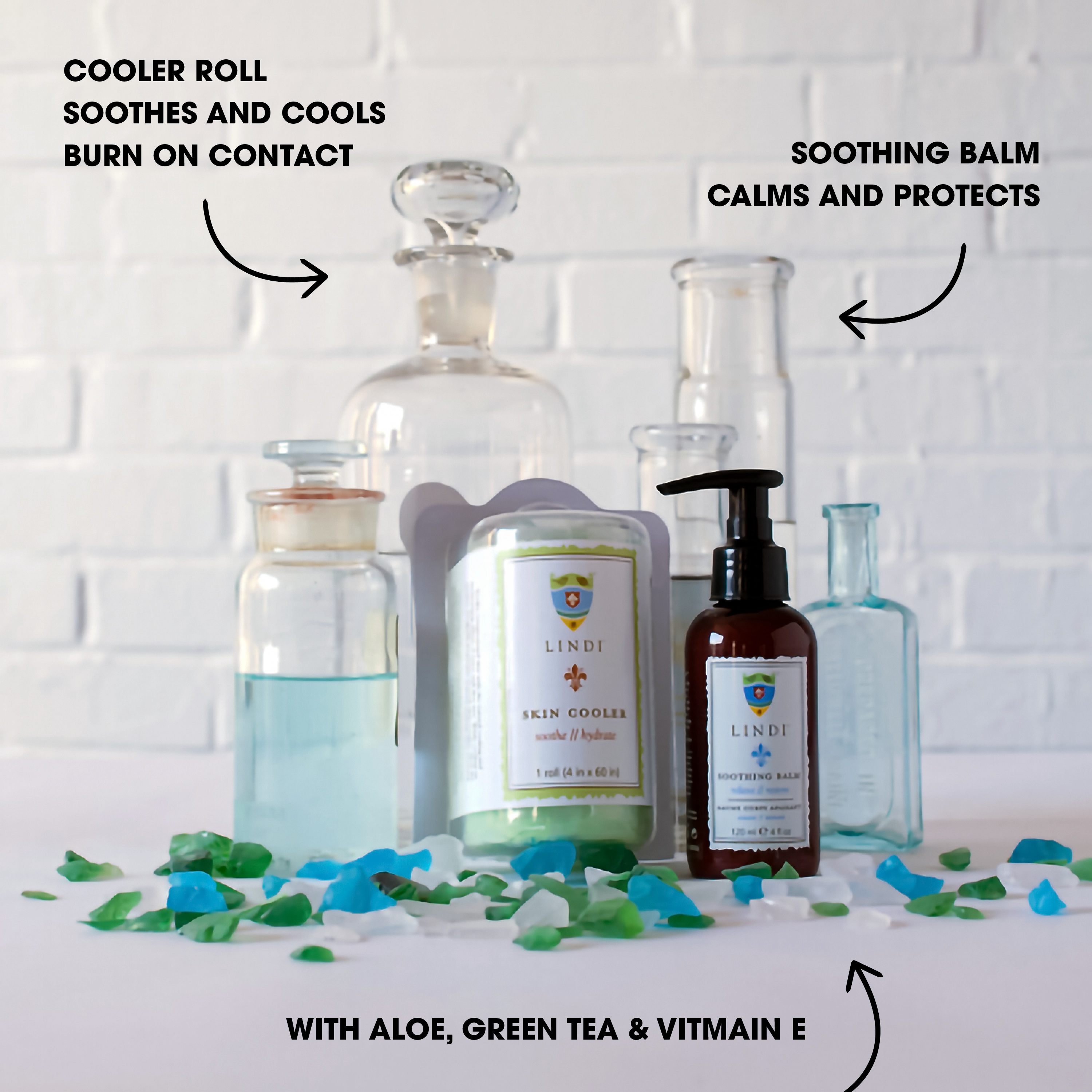 Basic Radiation Skincare Collection: Soothing Balm +Cooler Roll