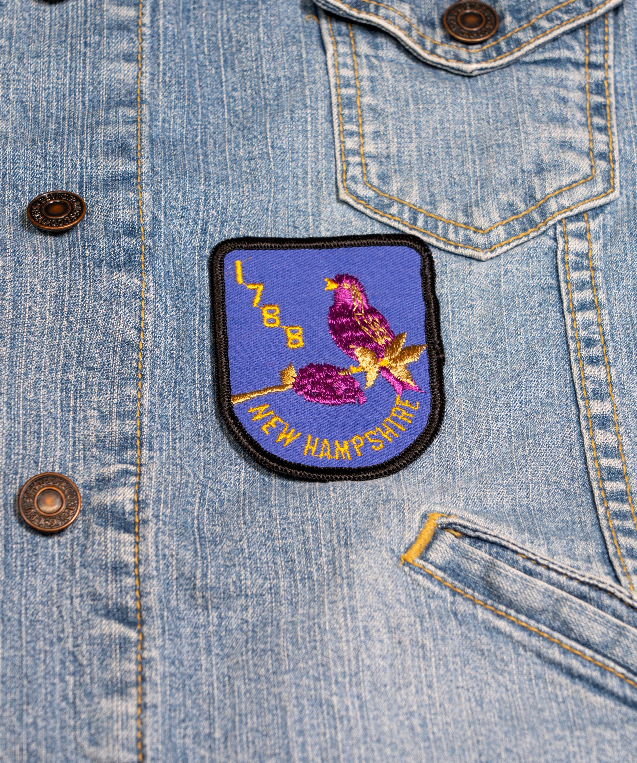 Vintage New Hampshire Embroidered Patch