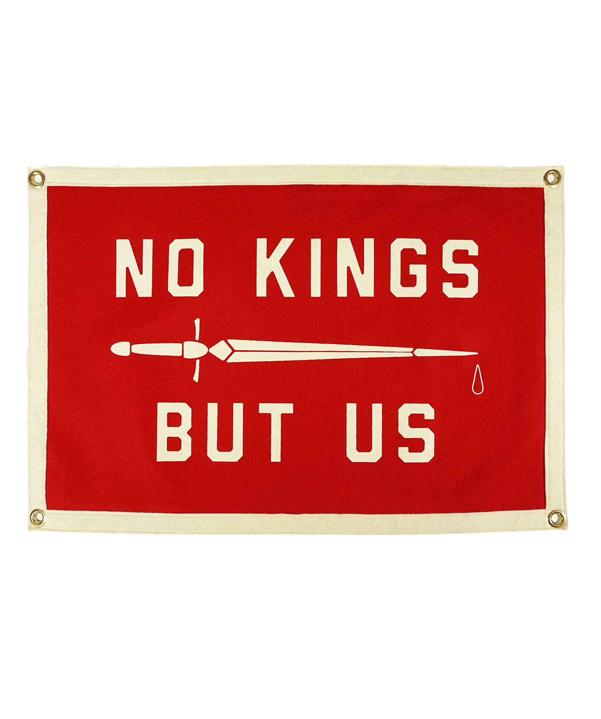 No Kings But Us Camp Flag • United By Blue x True Hand Society x Oxford Pennant Original