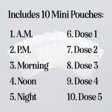 Mini Pill Pouches - Set of 10