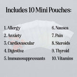 Mini Pill Pouches - Set of 10