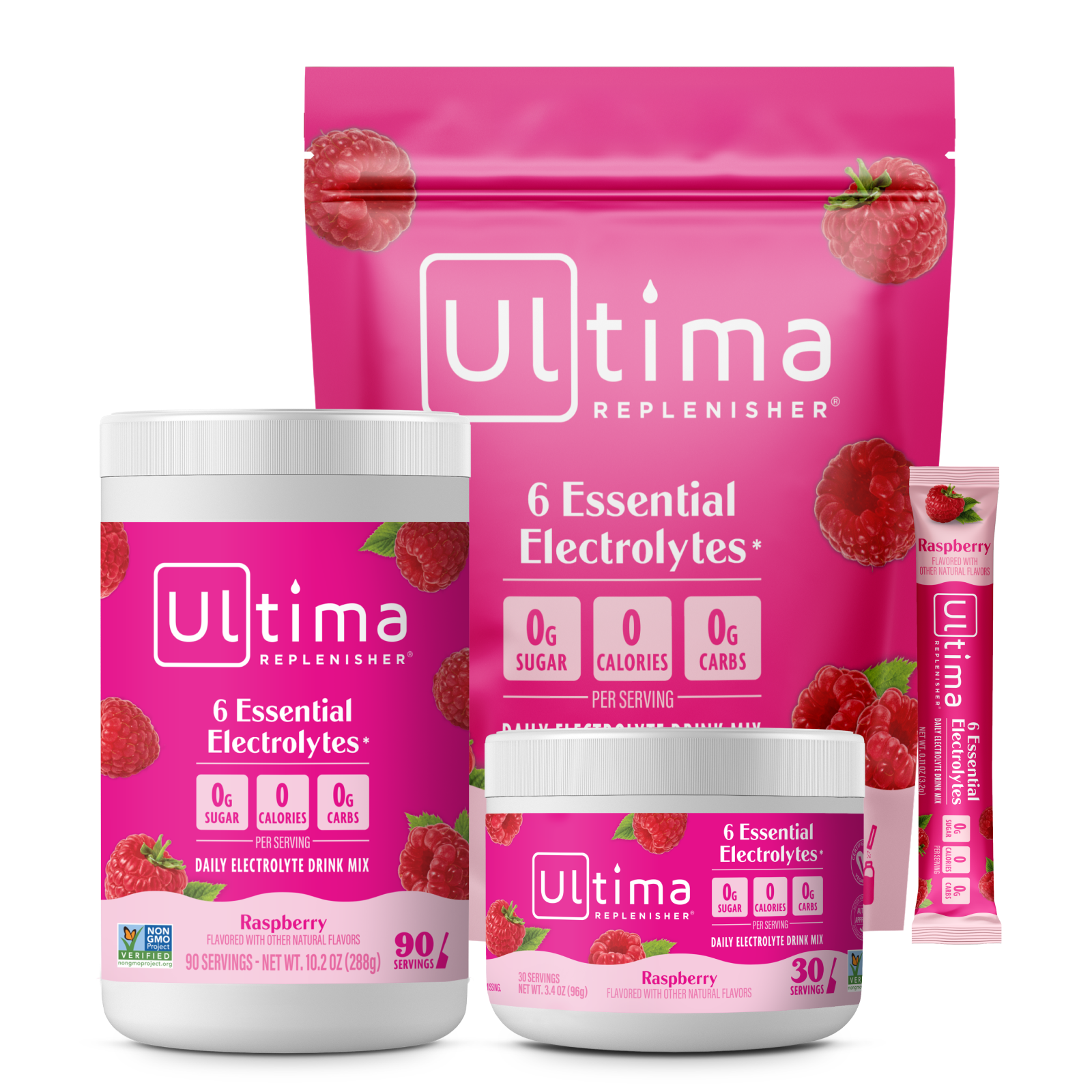 Raspberry electrolyte drink mix - Ultima Replenisher