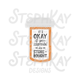 Serotonin is Store-Bought Mental Health Vinyl Sticker