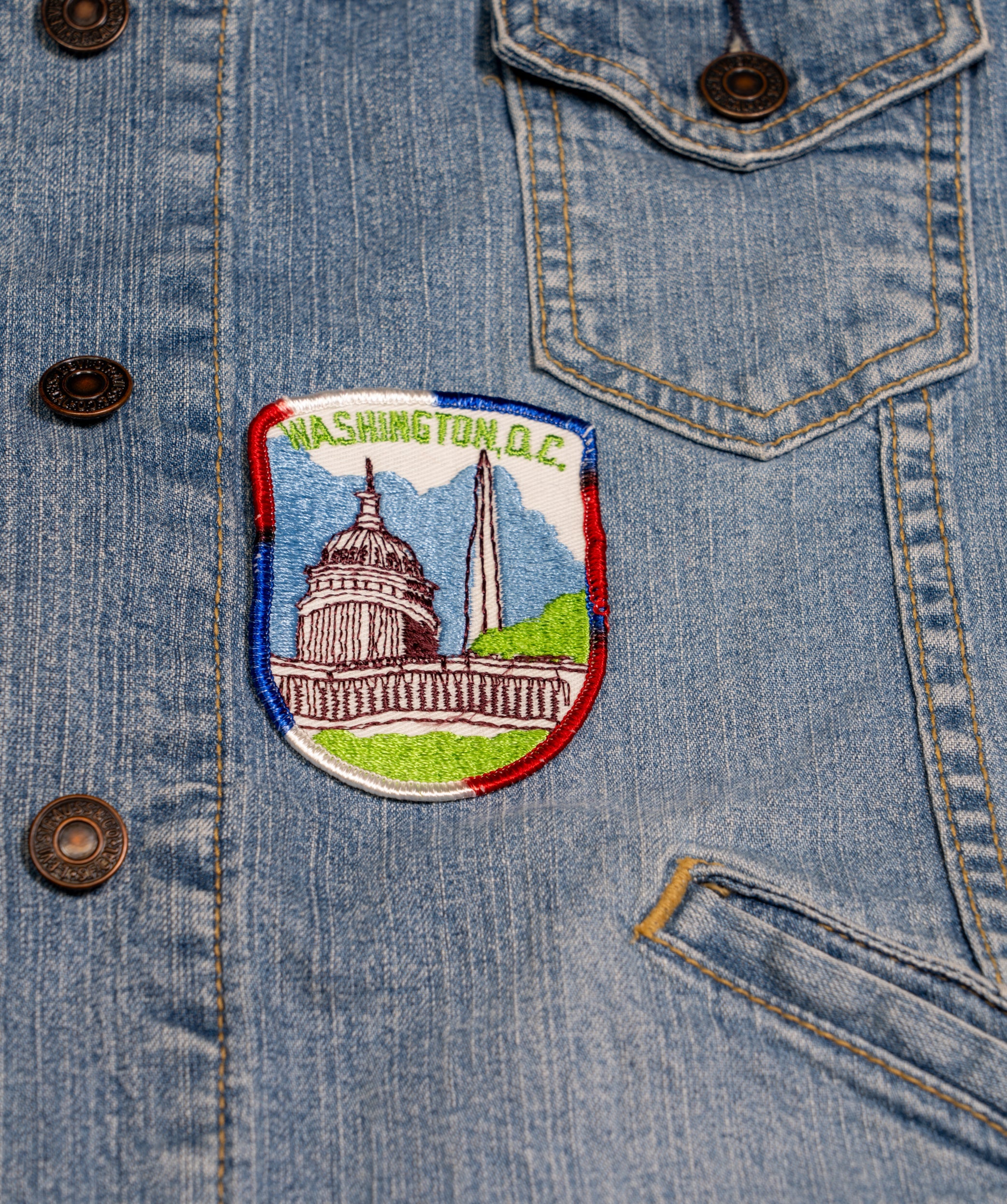 Vintage Washington D.C. Embroidered Patch