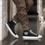 Men’s High Top Canvas shoes - Black