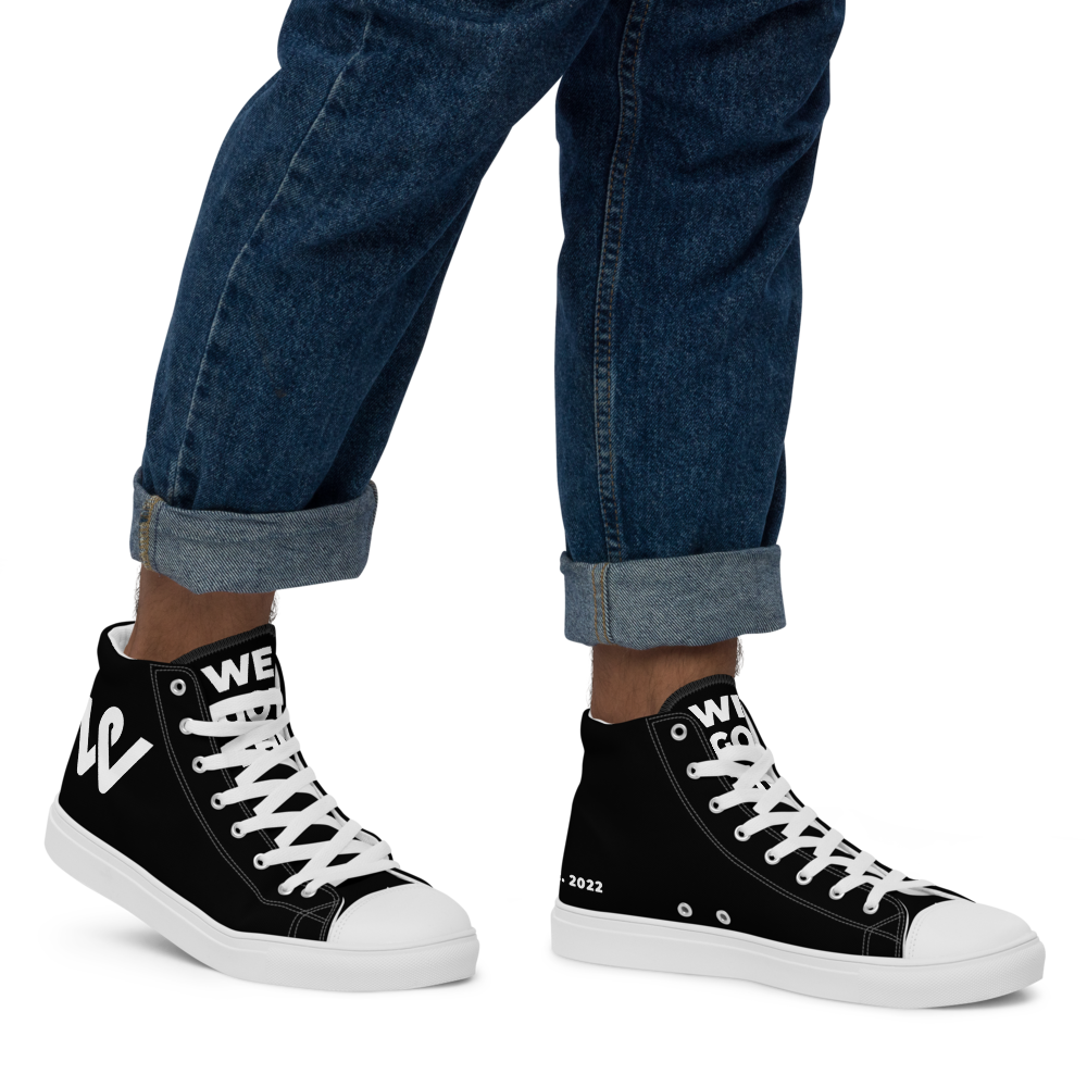 Men’s High Top Canvas shoes - Black